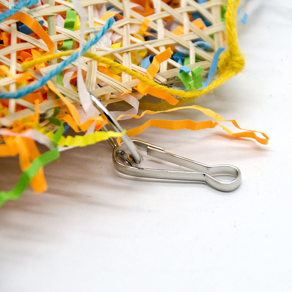 Bird brushed straw toy