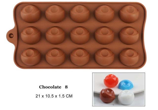 Silicone Chocolate Mold 29 Shapes Chocolate Baking Tools Non-stick Silicone Cake Mold