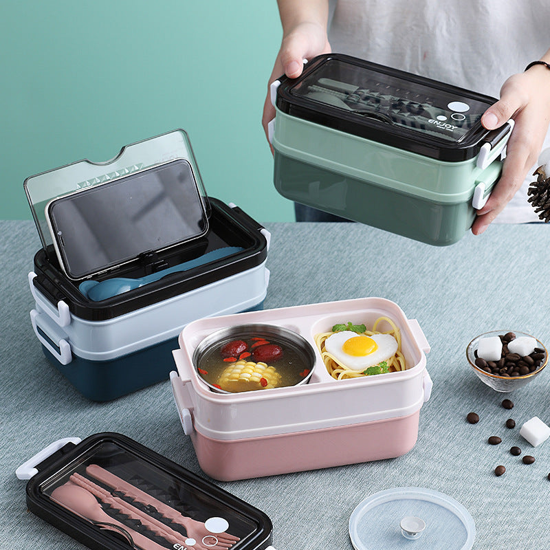 304 Stainless steel double-layer lunch box