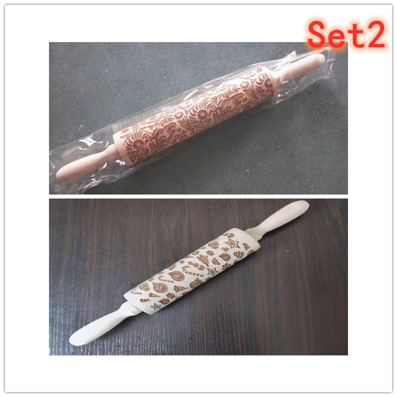 roller printed cookie dough stick