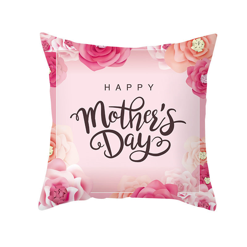 Nordic Mother's Day Pillowcase Peach Skin