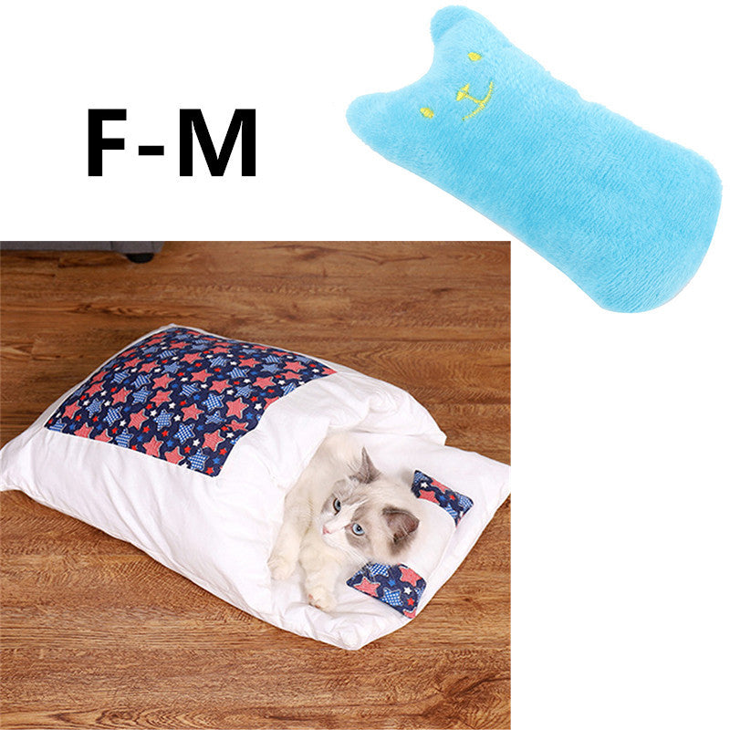 Cat Litter Winter Warm Cat Closed Removable And Washable Quilt