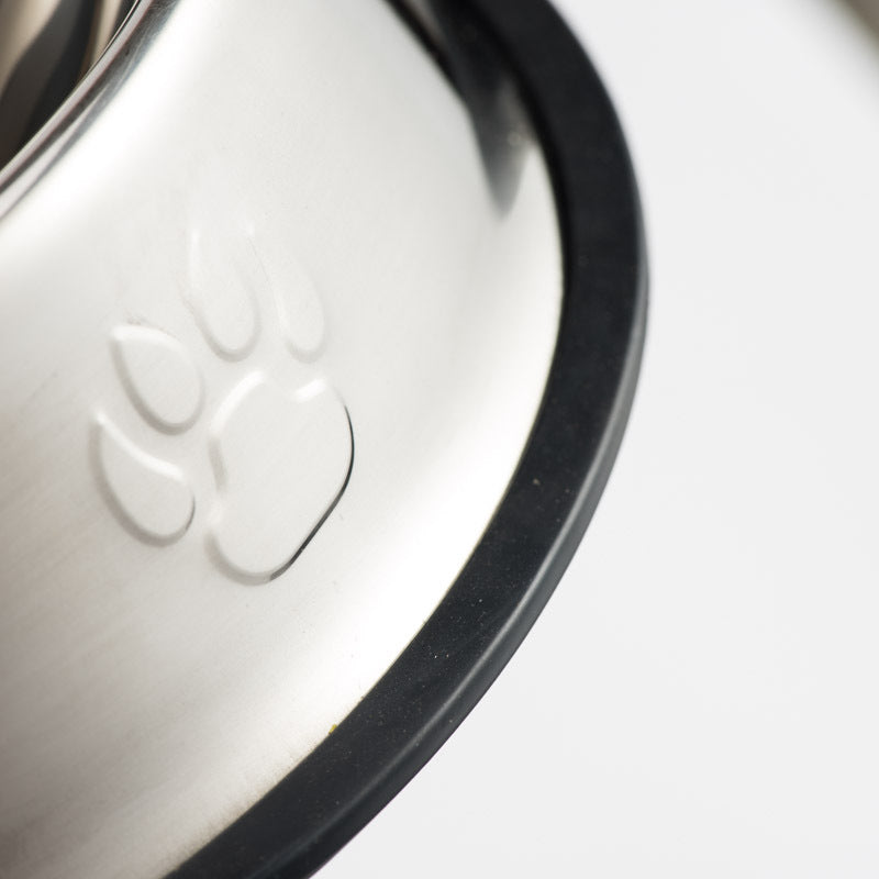 Stainless steel dog bowl