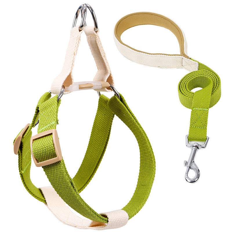 Color Pet Drawstring Leash Vest-style Dog Leash