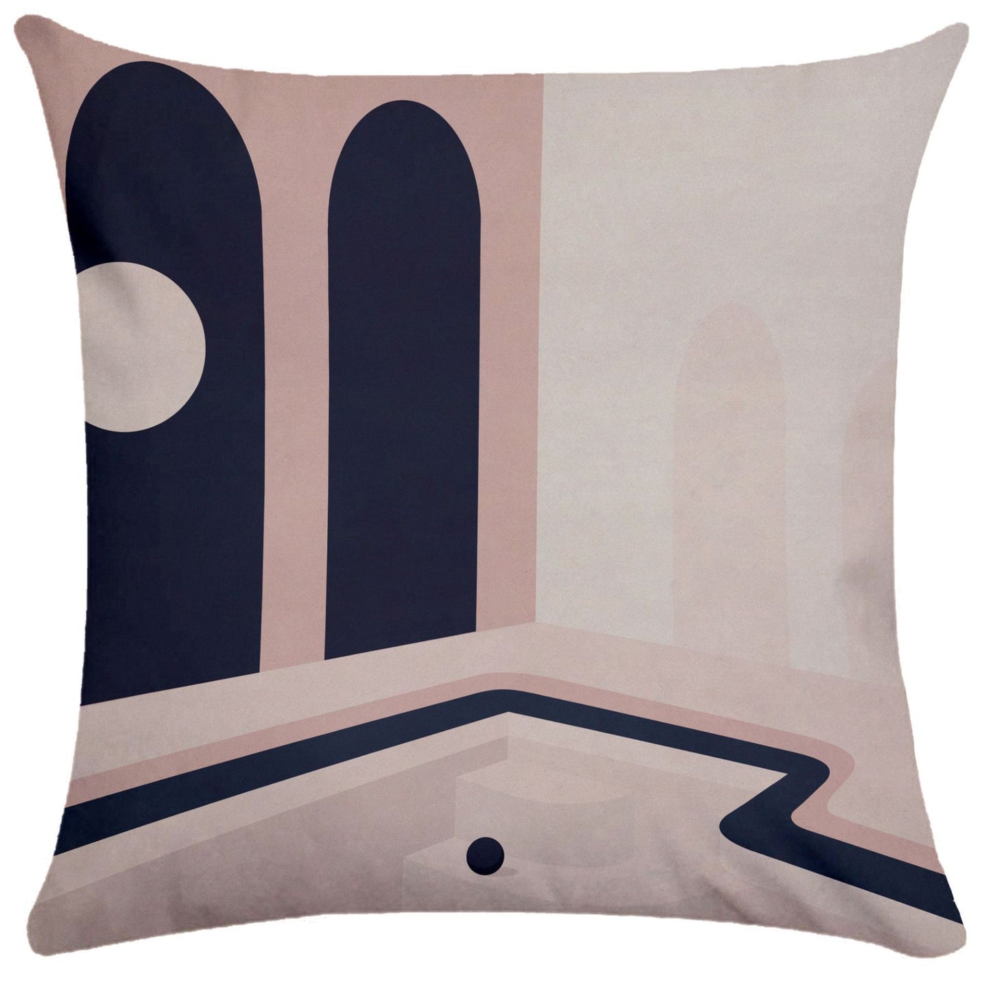 Geometric building pillowcase