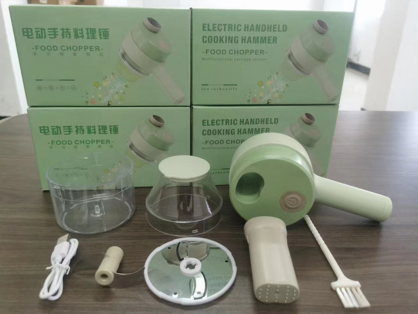 Chopper Mini Wireless Electric Mashed Garlic Cutting And Pressing Stir