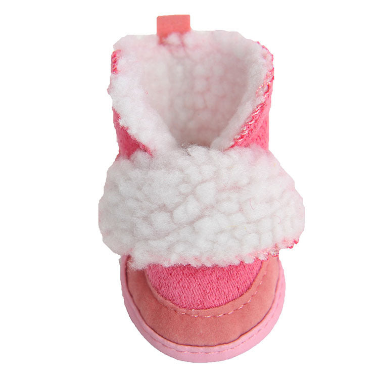 Dog snow boots teddy