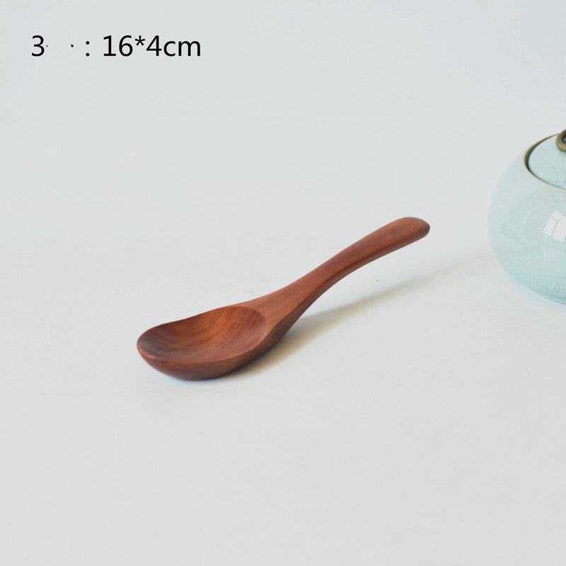 Small Customized Lettering Japanese Children Wooden Soup Spoon