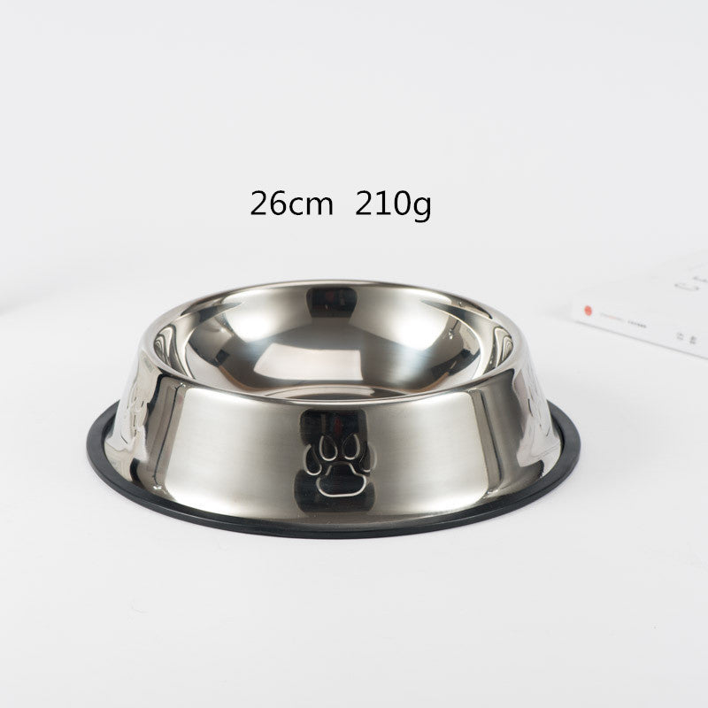 Stainless steel dog bowl