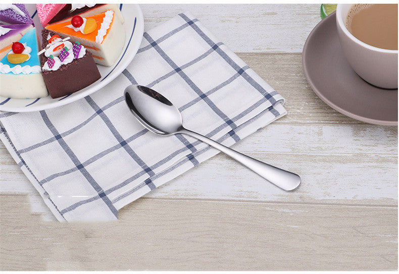 Thickened stainless steel tableware supplies soup spoon coffee spoon