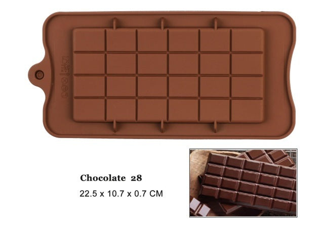 Silicone Chocolate Mold 29 Shapes Chocolate Baking Tools Non-stick Silicone Cake Mold