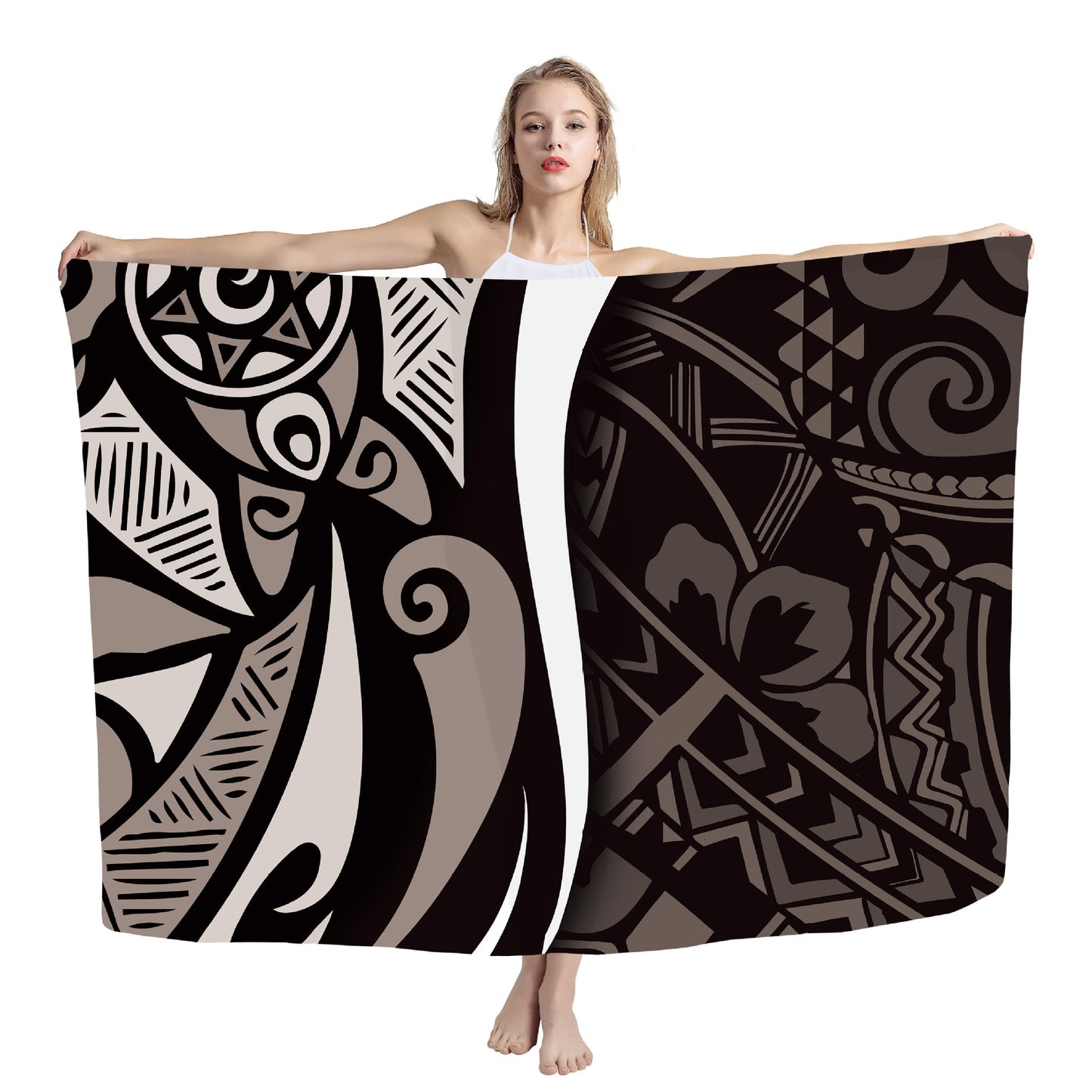 Cover Shawl Hawaiian Travel Beach Bath Towel Polynesian Seaside Quick-drying Wrap Yarn