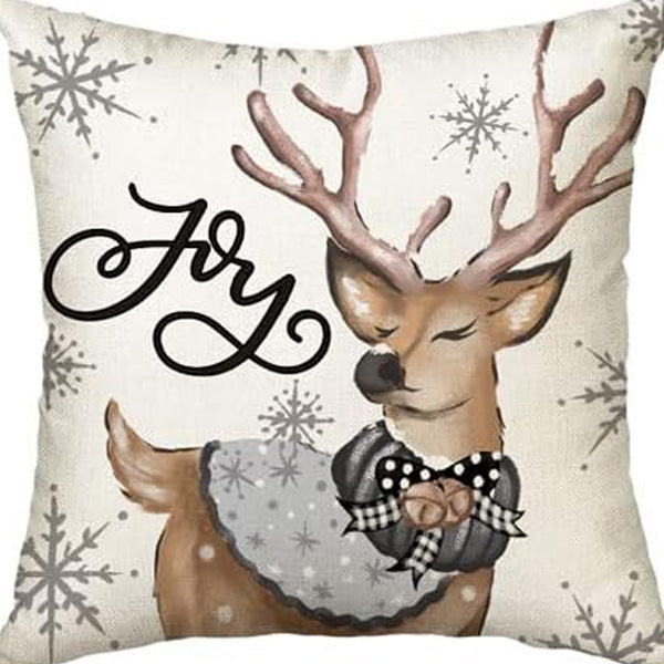 Winter Series Throw Pillow Cover Linen