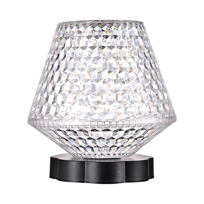 Diamond Crystal Lamp Table Light USB Touch Sensor Bar Table Lamp Dimming Beside Lamp LED Night Light For Restaurant Wedding