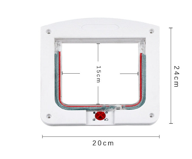 Controllable Two-way Door For Free Entry And Exit Of Pets