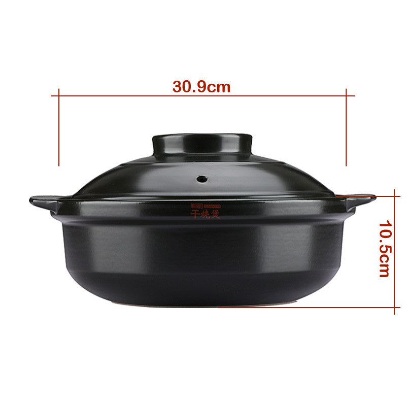 Flame High Temperature Resistant Dry Pot Ceramic Pot Pan Health Pot Pan