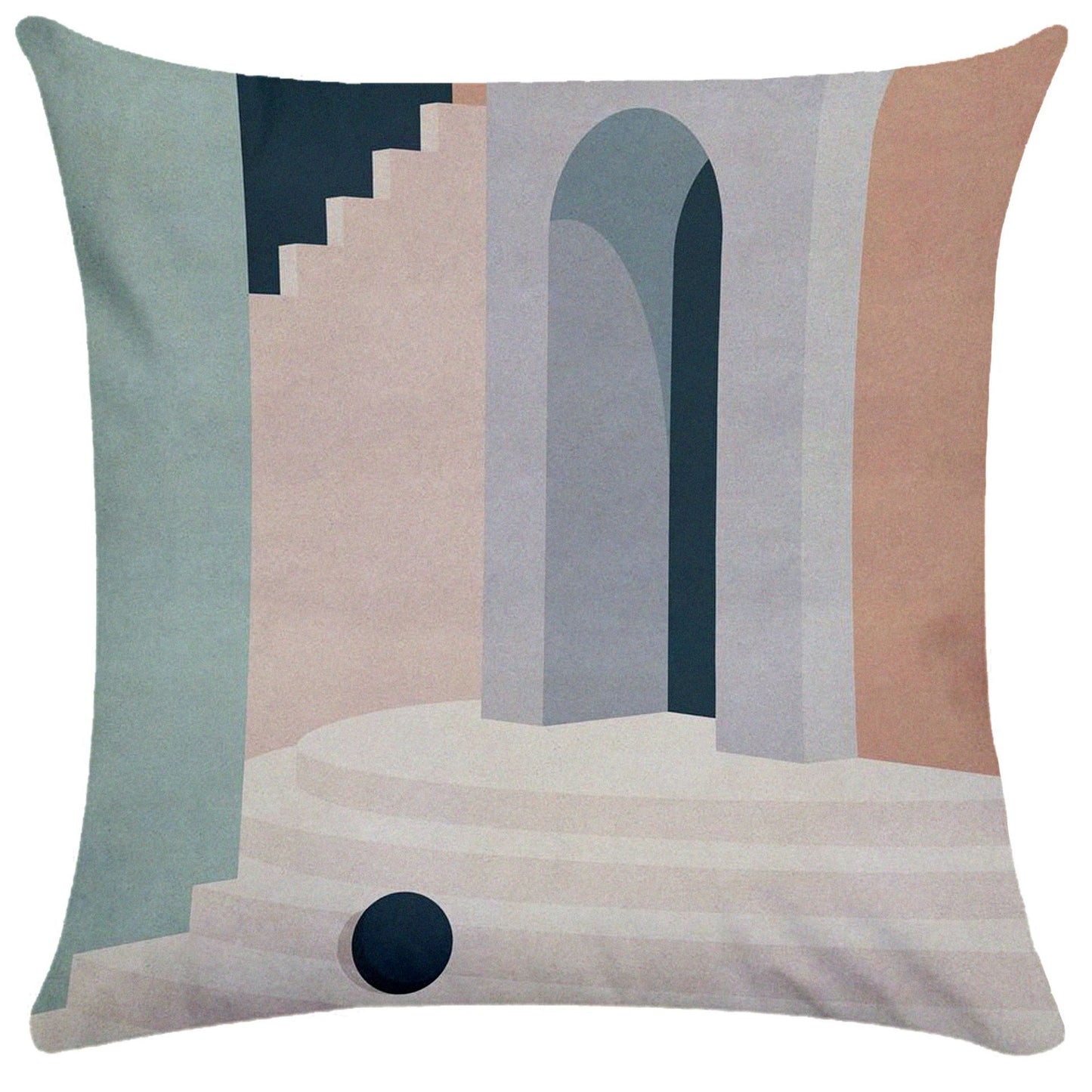 Geometric building pillowcase