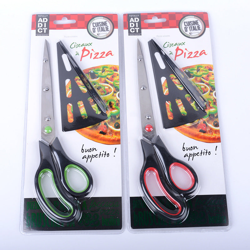 Stainless steel pizza shears multi-function shovel pizza scissors