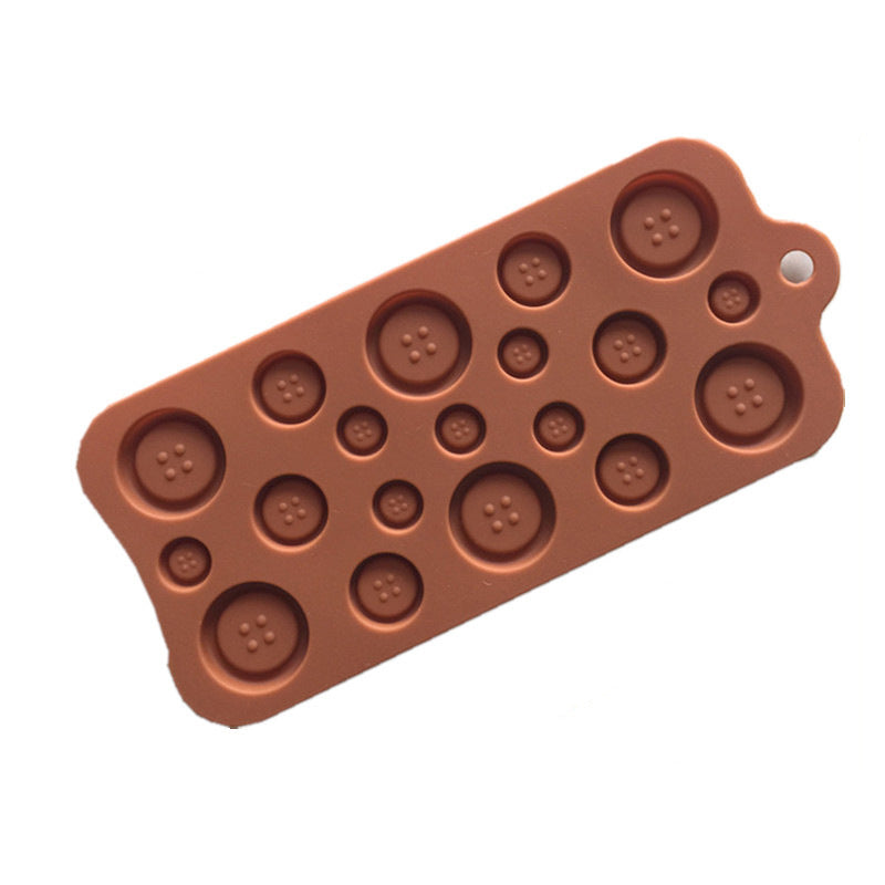 Button silicone chocolate mold