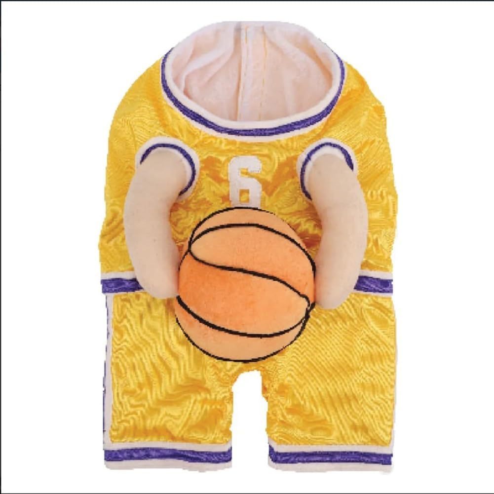 Creative Dog Basketball Costume With Ball