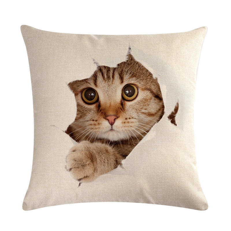 Cute cat hug pillowcase