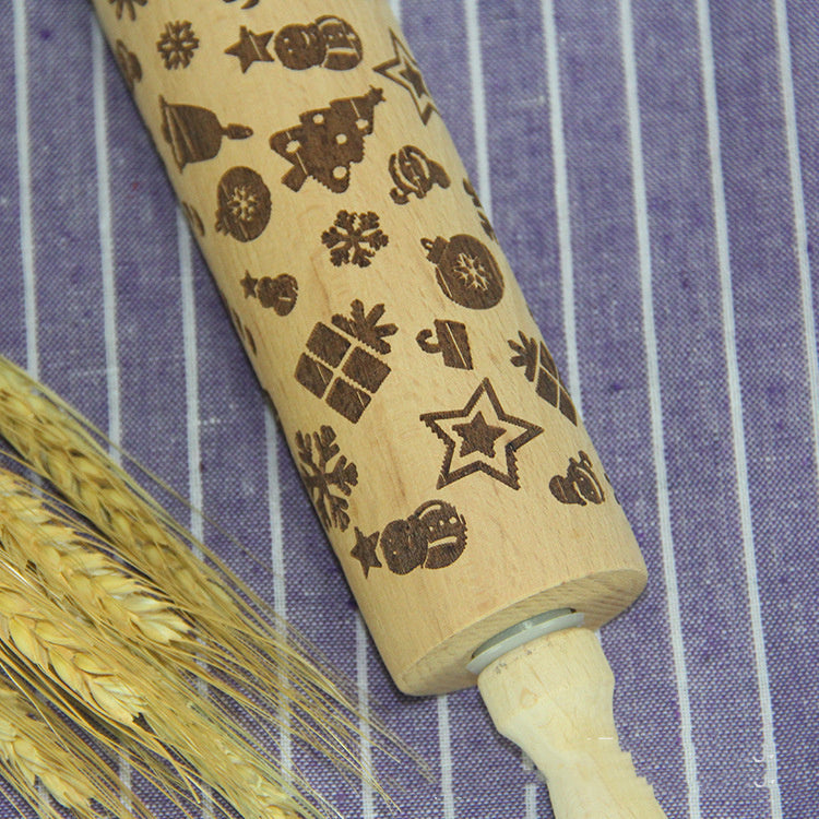 roller printed cookie dough stick