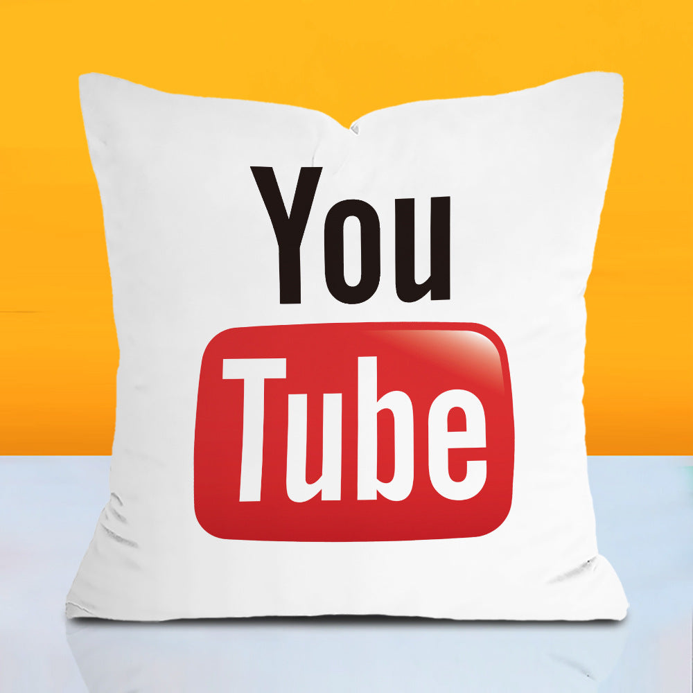 Logo pillow cover