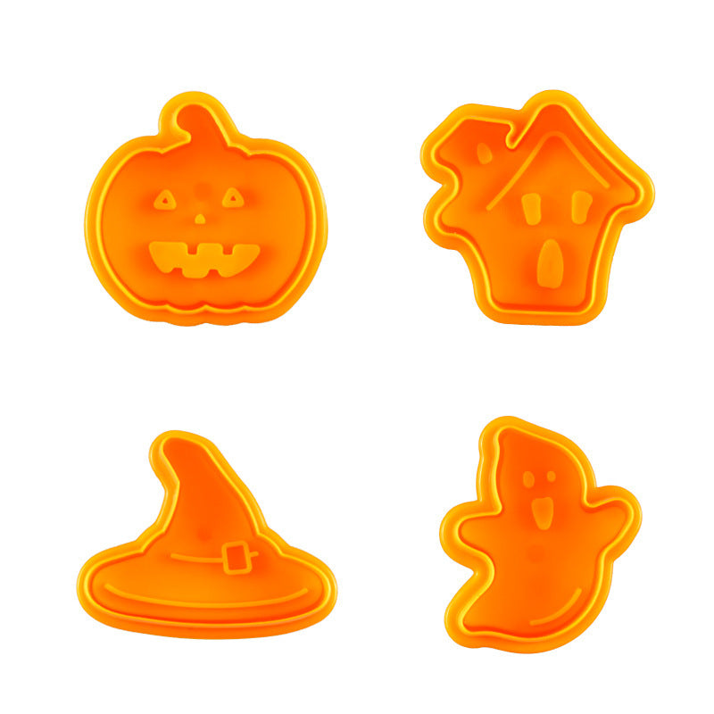 Baking Set Tool Halloween Diy Cake Decoration Plastic Cookie Cutter Mold