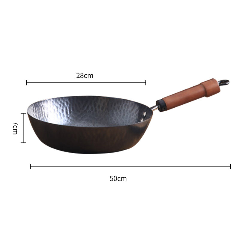 Non-stick Pan Uncoated General Purpose Flat-bottomed Wok