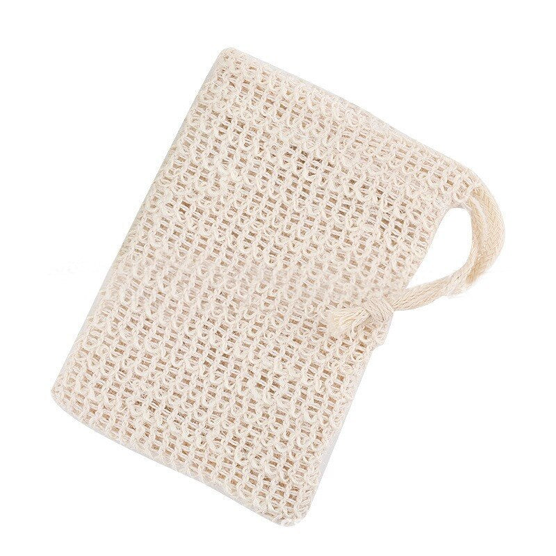 Cotton and linen foaming net soap bag