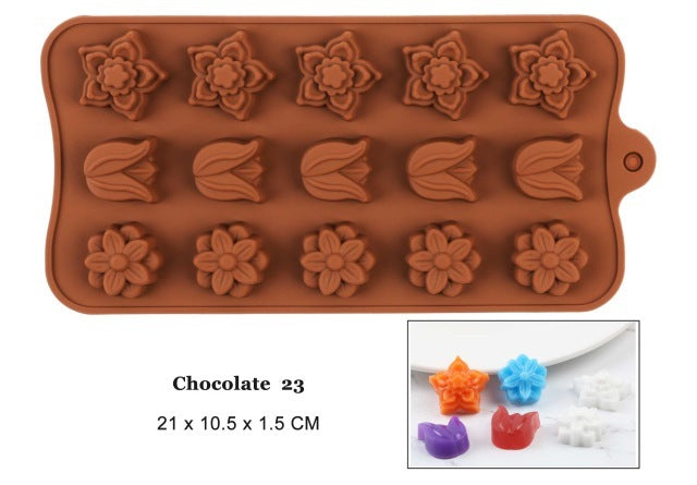 Silicone Chocolate Mold 29 Shapes Chocolate Baking Tools Non-stick Silicone Cake Mold