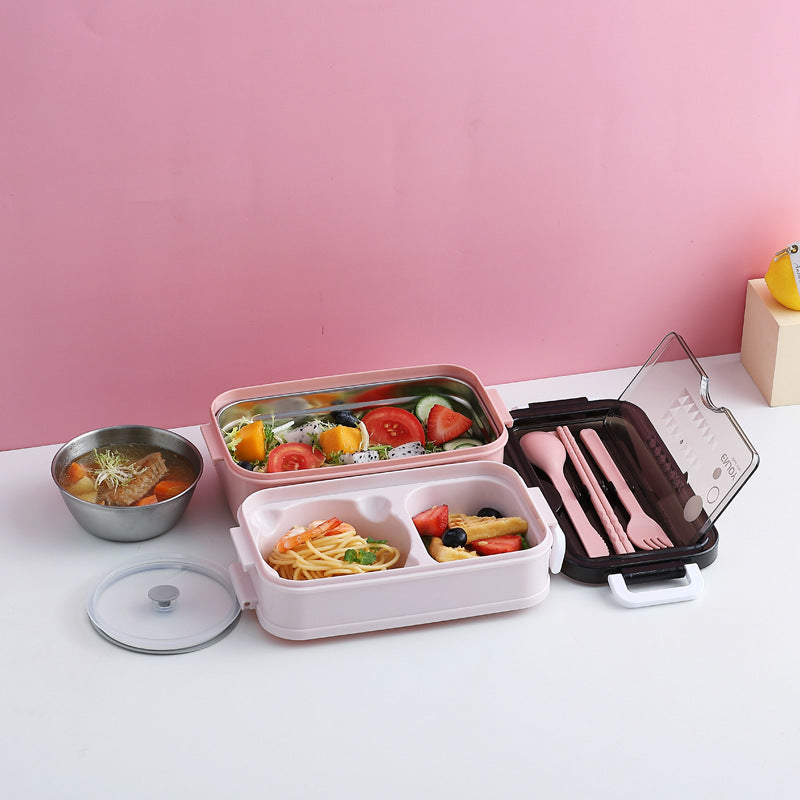 304 Stainless steel double-layer lunch box