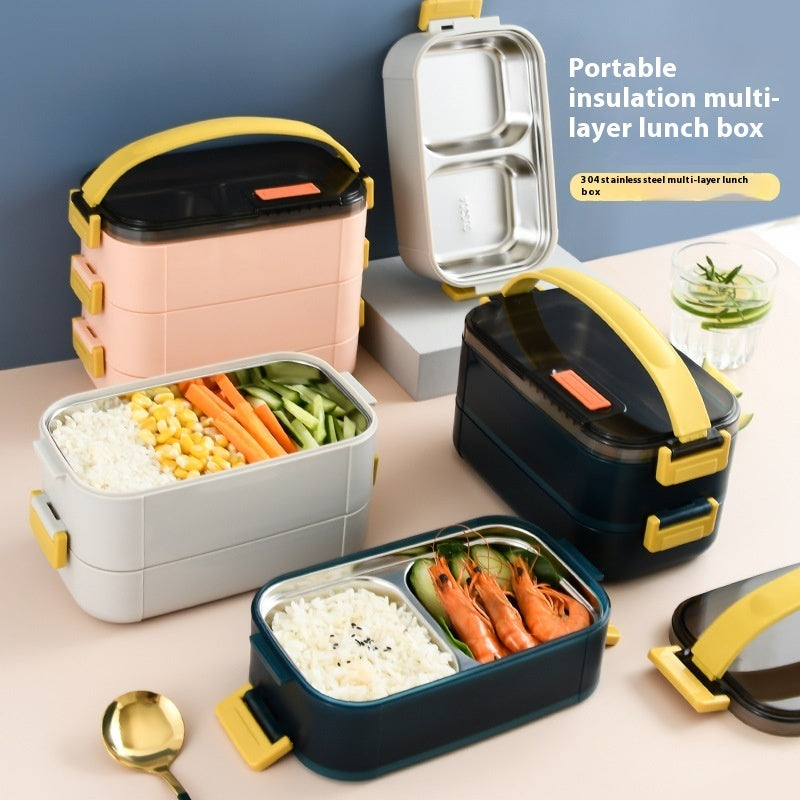 304 Stainless Steel Multi-layer Insulated Lunch Box