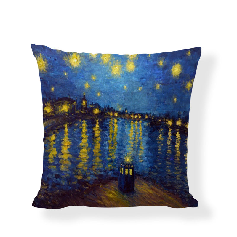 Famous painting cushion cover