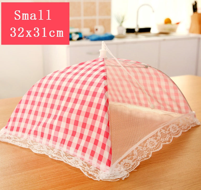 Dust-proof folding food dish cover anti-fly table cover table cover