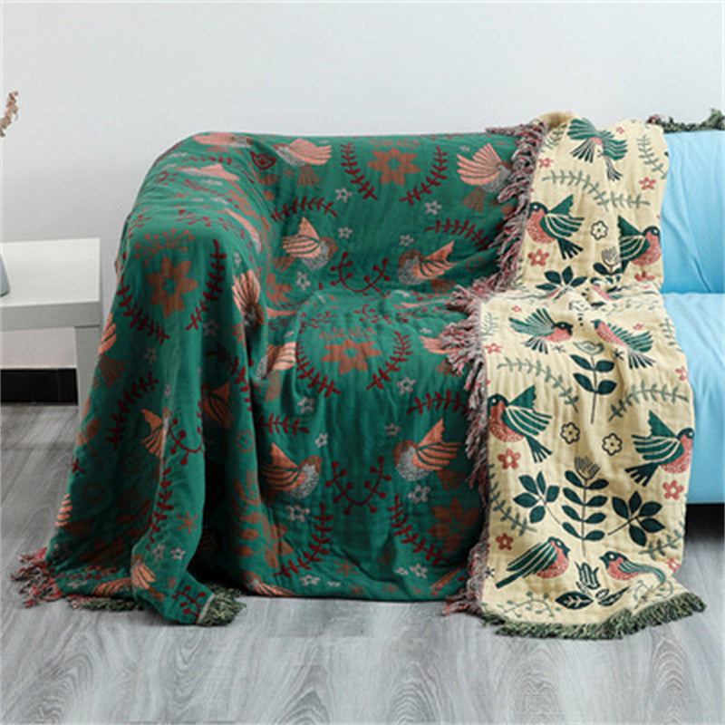 Bohemian Cotton Four Seasons Sofa Cover Blanket