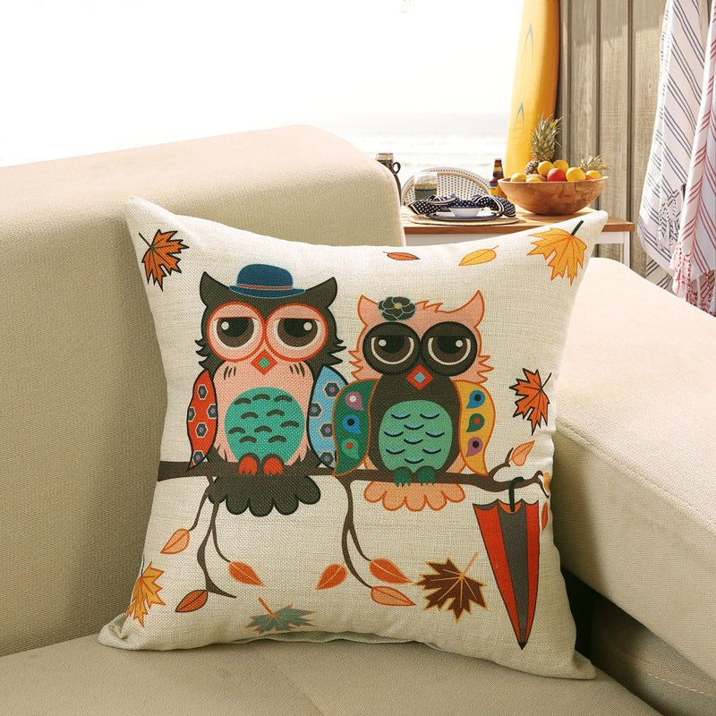 Printed sofa cushion cover