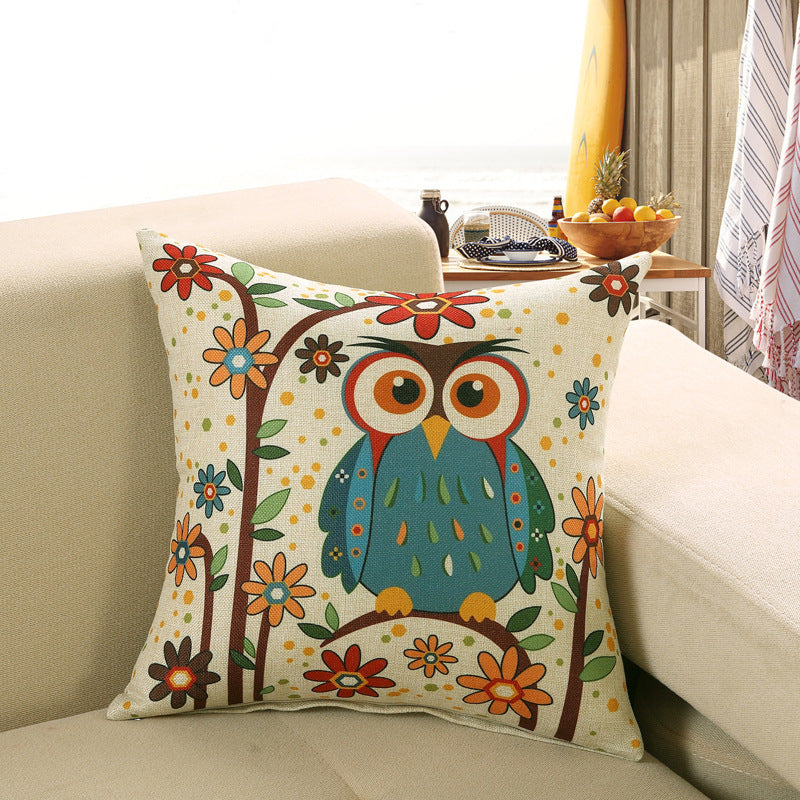 Printed sofa cushion cover