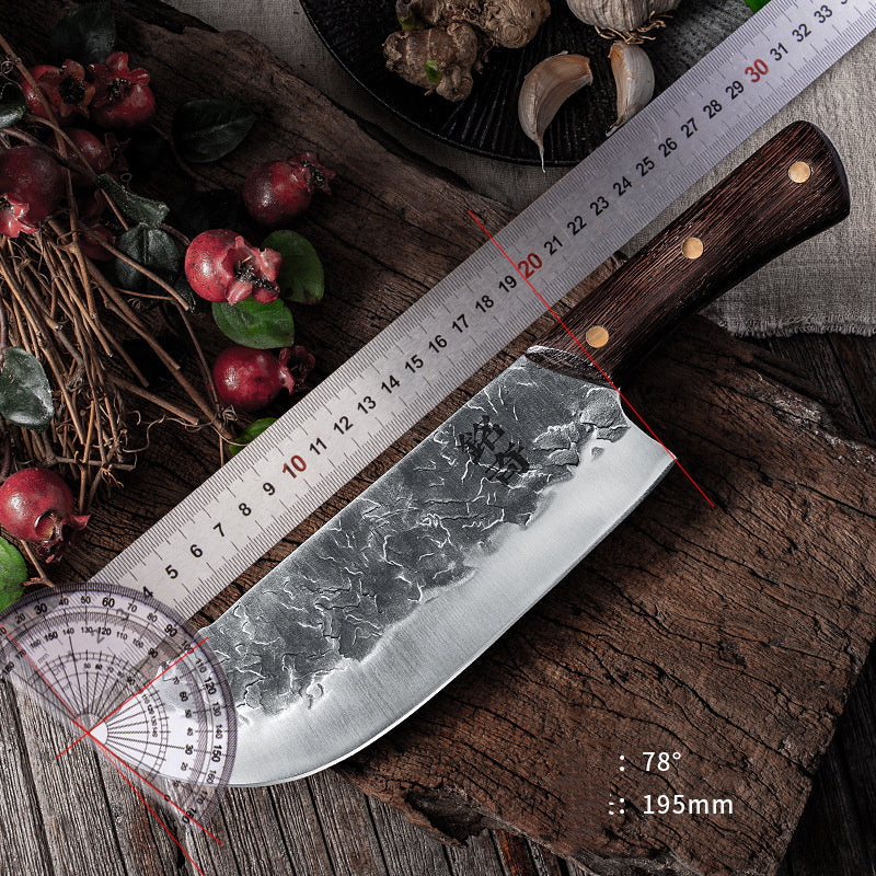 Hand Forged Longquan Old Kitchen Knife Home Chef