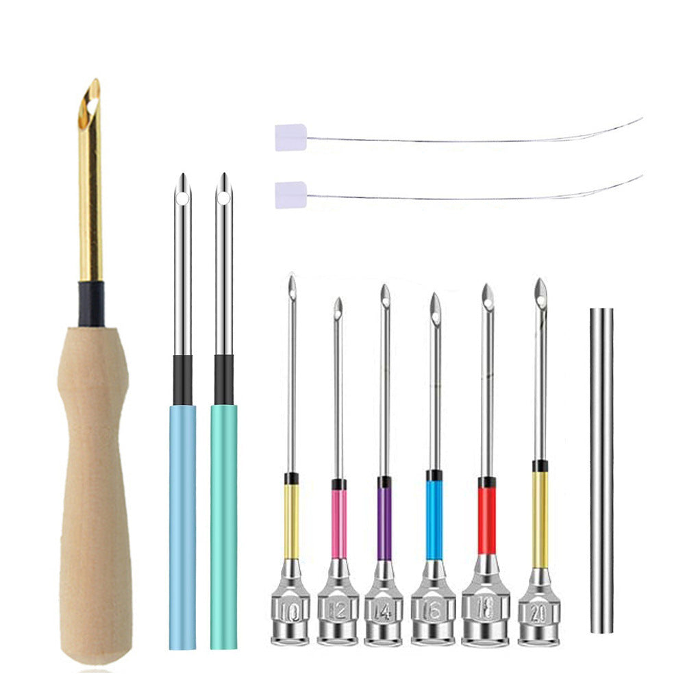 Homemade DIY Knitting Tools Embroidery Poke Needle Set