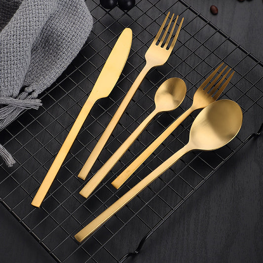 Stainless Steel Cutlery Set Matte Cutlery Thickened