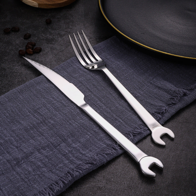 Stainless Steel Wrench Knife Fork Spoon Set