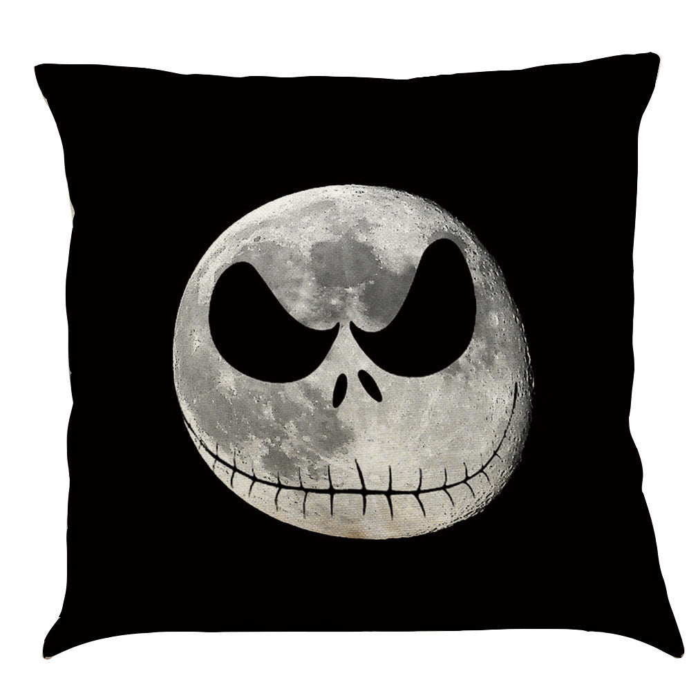 Halloween Cotton Linen Sofa Car Cushion Pillowcase