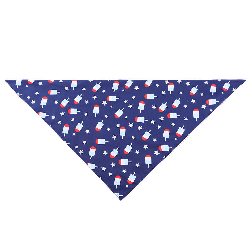 Pet drool scarf American flag scarf