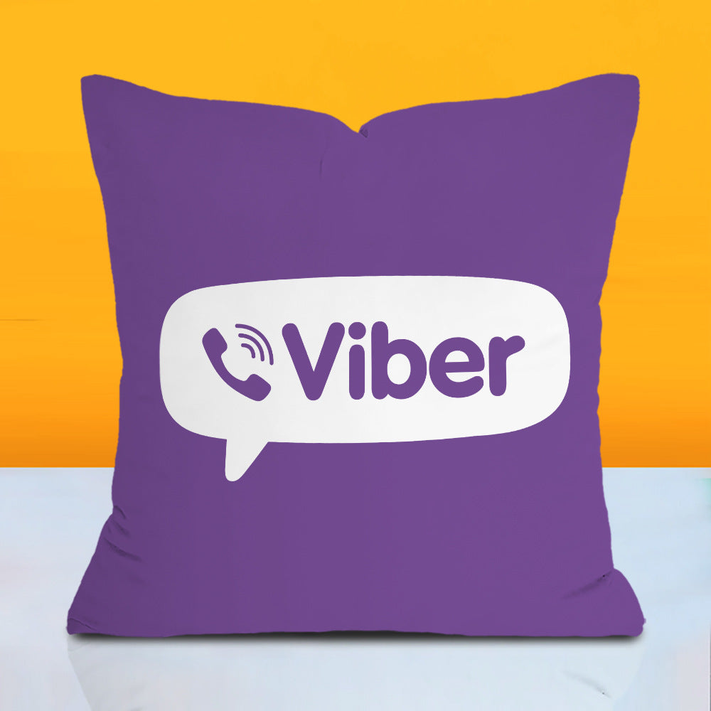 Logo pillow cover