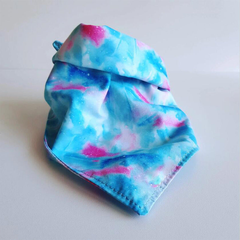 Double printed cotton pet scarf