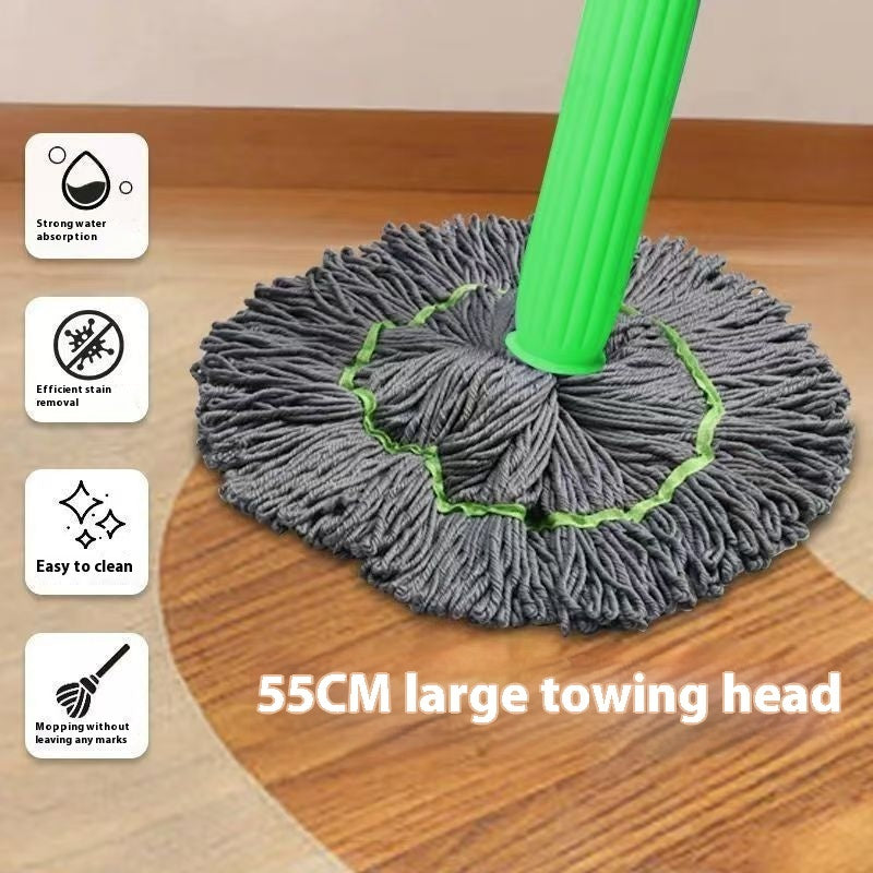 Hand Wash Free Self Twisting Rotating Mop For Both Dry And Wet Use