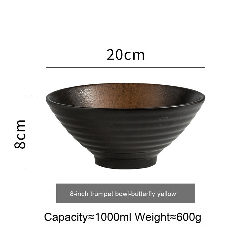 Japanese Style Ceramic Bowl Household Large Ramen Creative Tableware