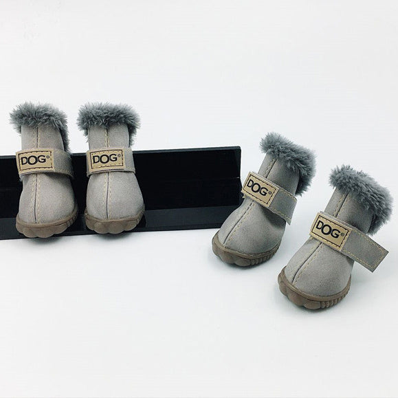 Dog Thick Snow Boots Keep Warm Teddy Autumn And Winter VIP Shoes