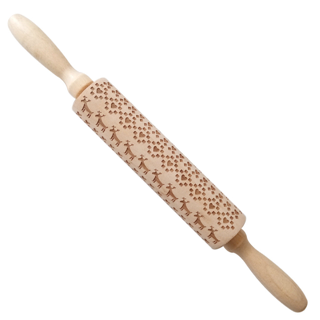 Birthday embossed rolling pin